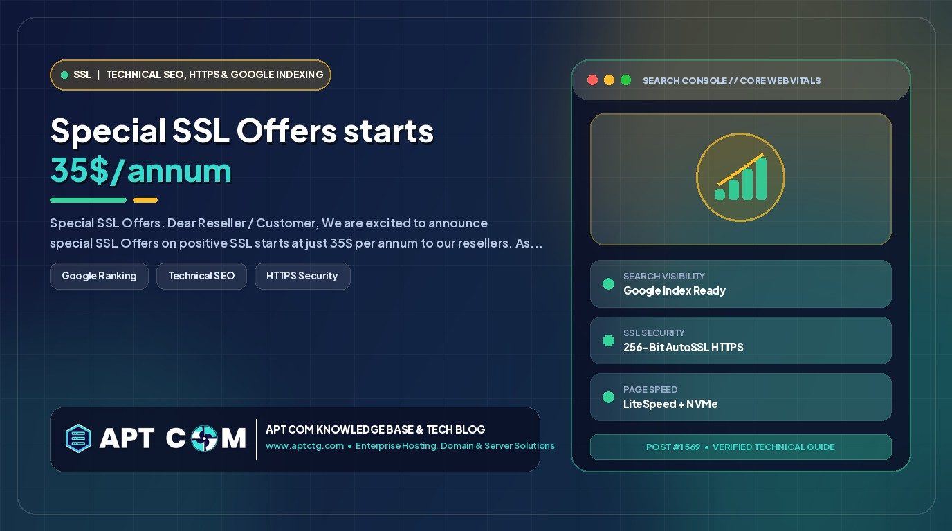 Special SSL Offers starts 35$/annum