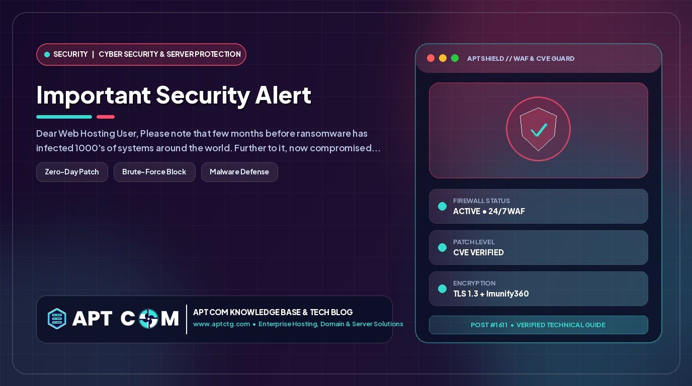 Important Security Alert