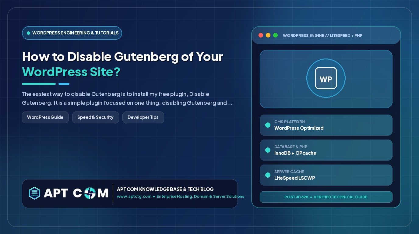 How to Disable Gutenberg of Your WordPress Site?