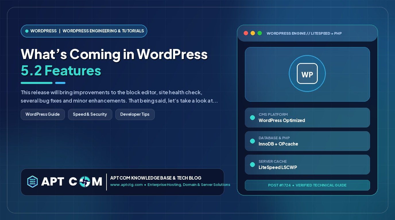 What’s Coming in WordPress 5.2 Features
