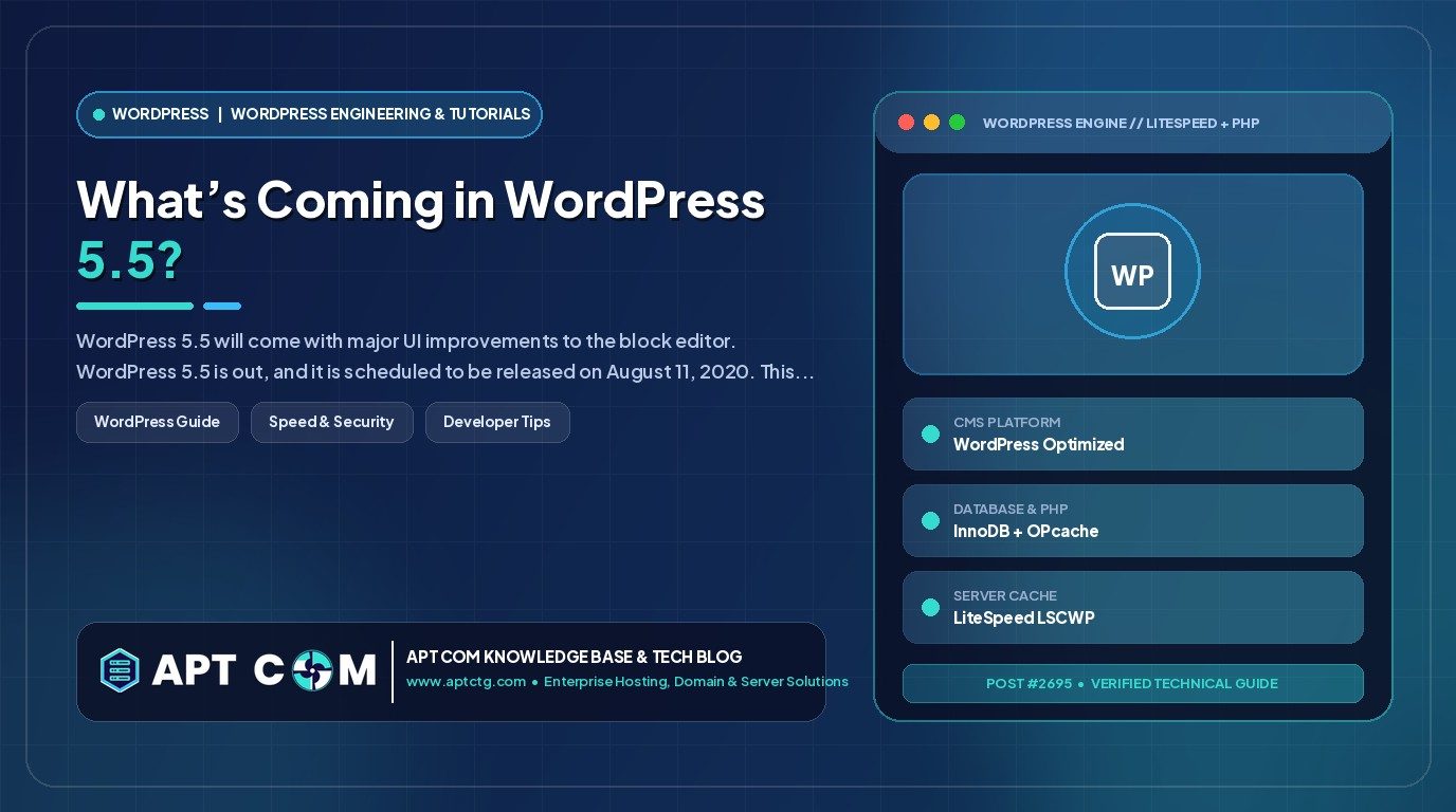 What’s Coming in WordPress 5.5?