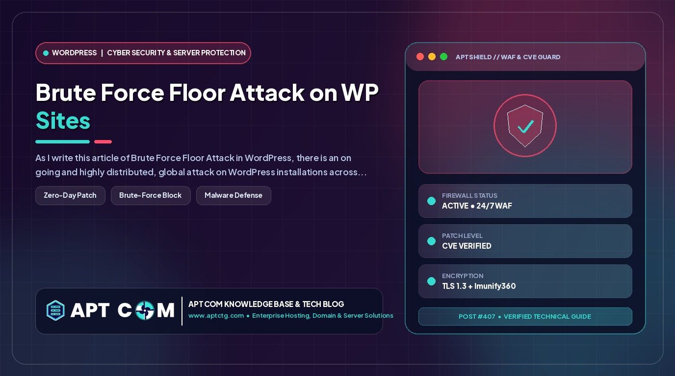 Brute Force Floor Attack on WP Sites