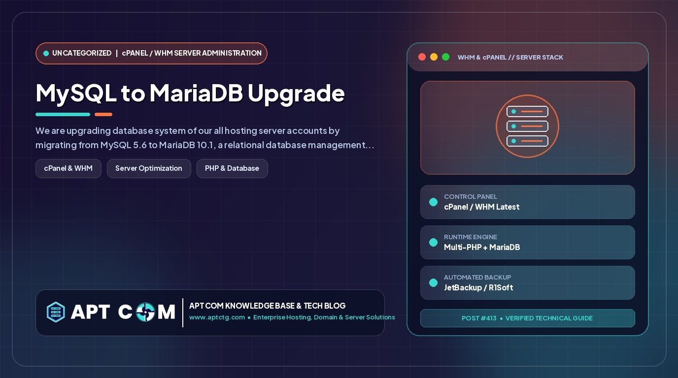 MySQL to MariaDB Upgrade