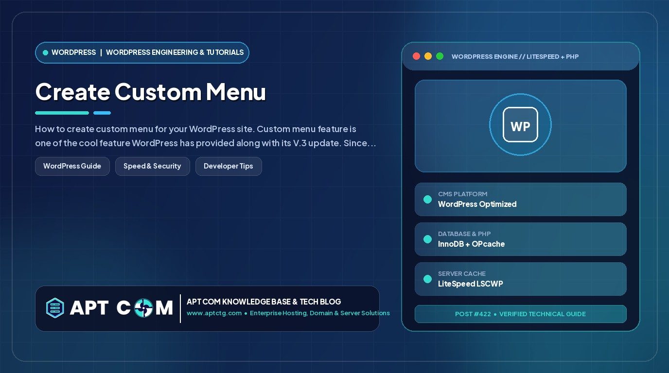 Create Custom Menu